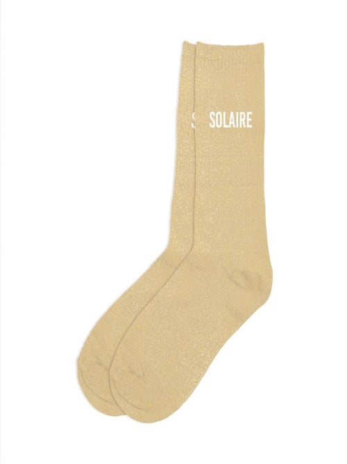 Paire de chaussettes pailletées Solaire - Kiabi