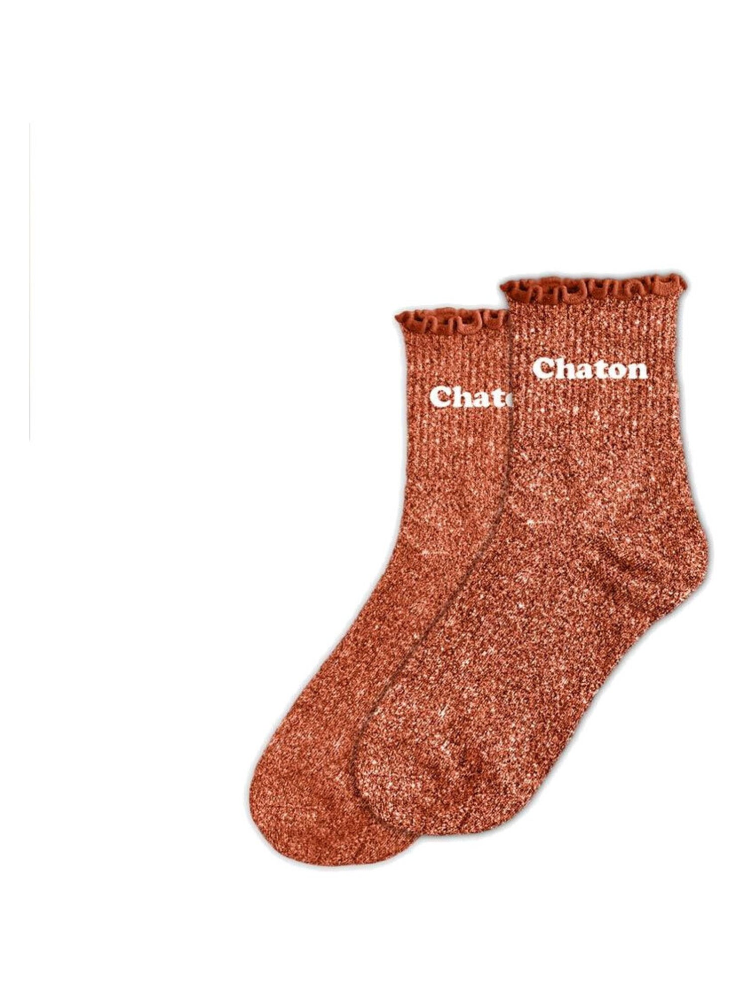 STC, Chaussettes Feston Courtes Paillettes Bichette (taille Unique 36-42