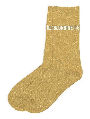 Paire de chaussettes paillettes blondinette