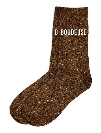 Paire de chaussettes paillettes boudeuse