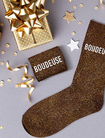 Paire de chaussettes paillettes boudeuse