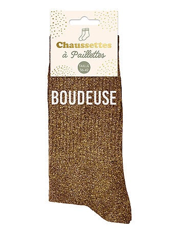 Paire de chaussettes paillettes boudeuse