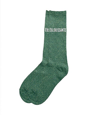 Paire de chaussettes paillettes Éblouissante