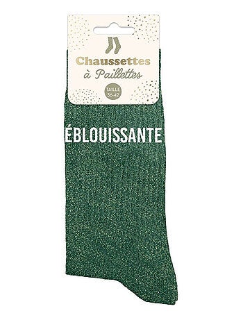 Paire de chaussettes paillettes Éblouissante
