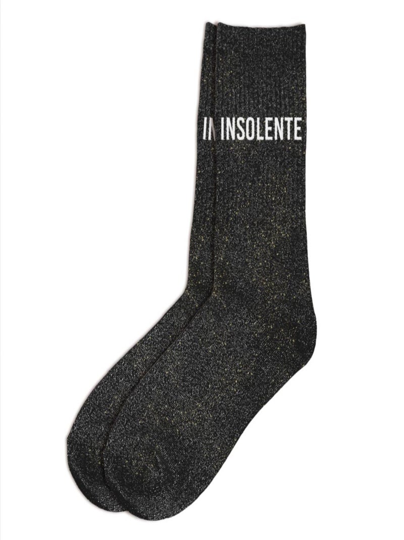 Paire de chaussettes Paillettes insolente Noir - Kiabi