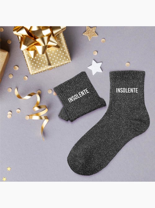 Paire de chaussettes Paillettes insolente - Kiabi