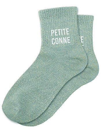Paire de chaussettes paillettes petite conne