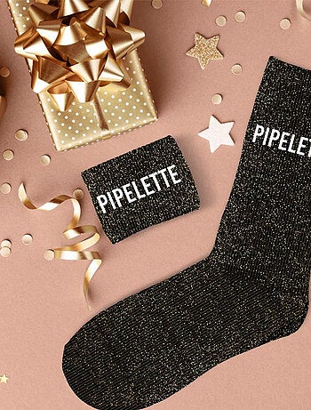Paire de chaussettes Paillettes Pipelette