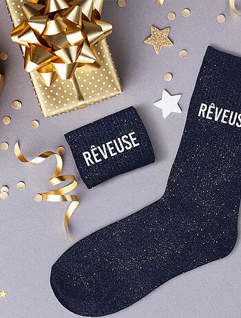 Paire de chaussettes paillettes Rêveuse