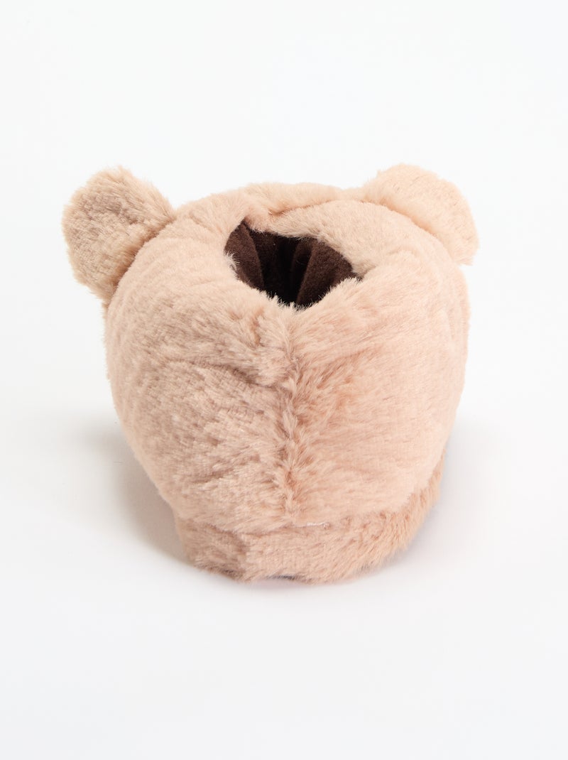 Paire de chaussons 'chiens' Marron - Kiabi