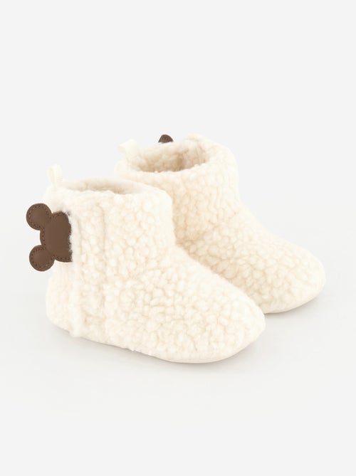 Paire de chaussons 'Disney' en matière moutonnée - Kiabi Paire de chaussons 'Disney' en matière moutonnée - Kiabi