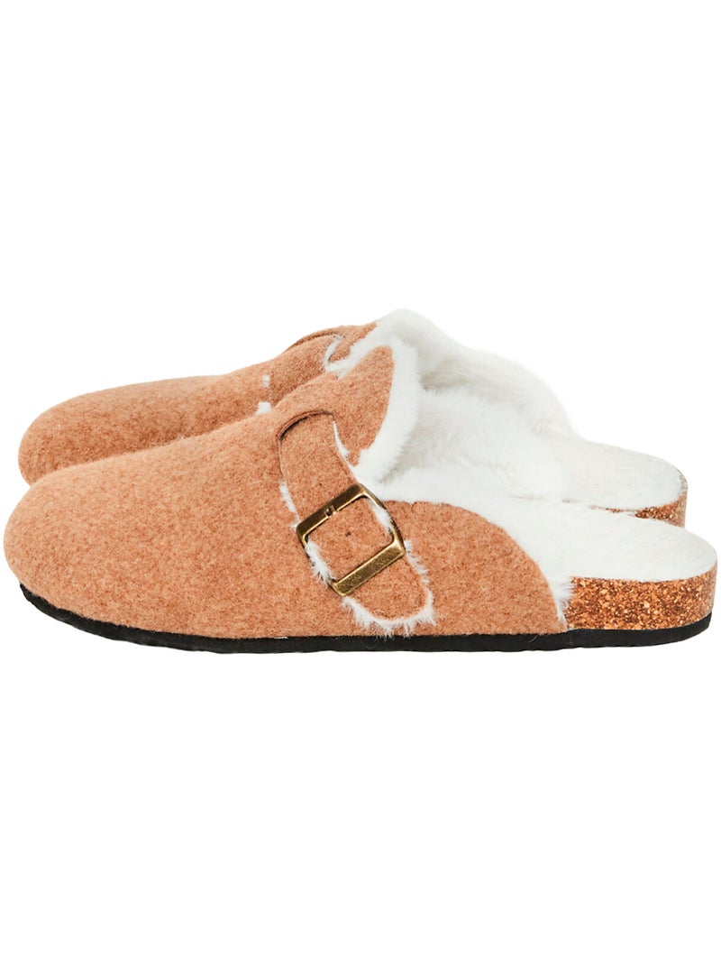 Paire de chaussons mule pc2 Marron - Kiabi