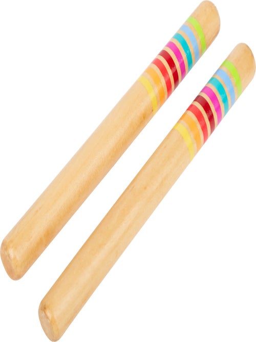 Paire de claves en bois massif - Kiabi