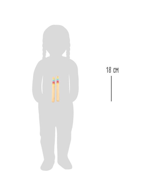 Paire de claves en bois massif - Kiabi