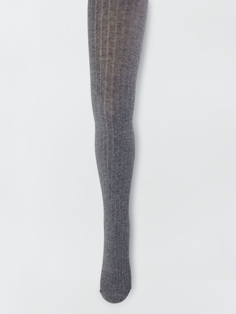 Paire De Collants Gris à Motifs - Marque Andlina - Taille Unique - Neuf Avec étiquettes