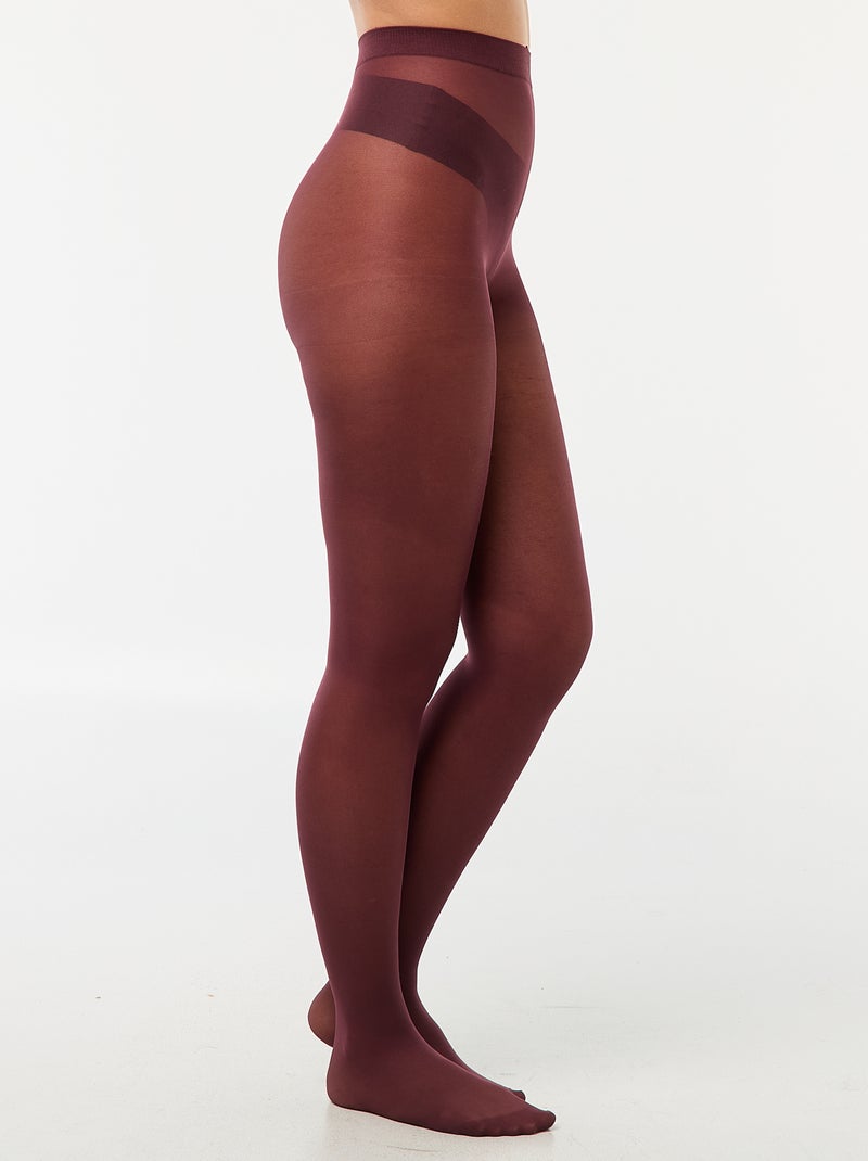 Paire de collants légers 40 deniers Rouge - Kiabi