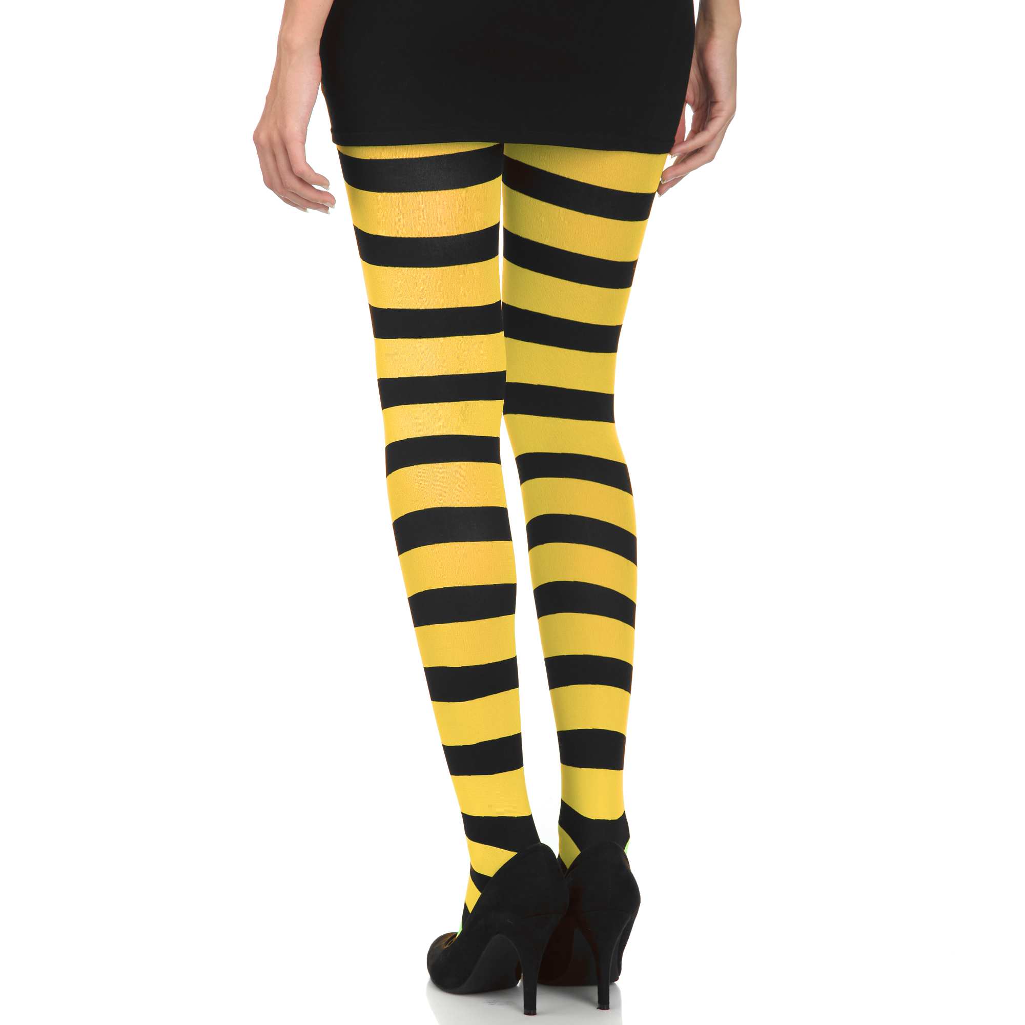 BYHONG Chaussettes Pour Femmes Collants Rayés Pour Enfants Culotte Longueur 69-72cm Accessoire De Costume Thème Carnaval De Sorcière Fête Halloween Course Chaussettes Femmes Taille Unique