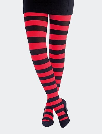 Paire de collants rayés