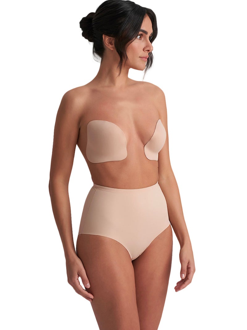 Paire de coques adhésives push-up en silicone Beige - Kiabi