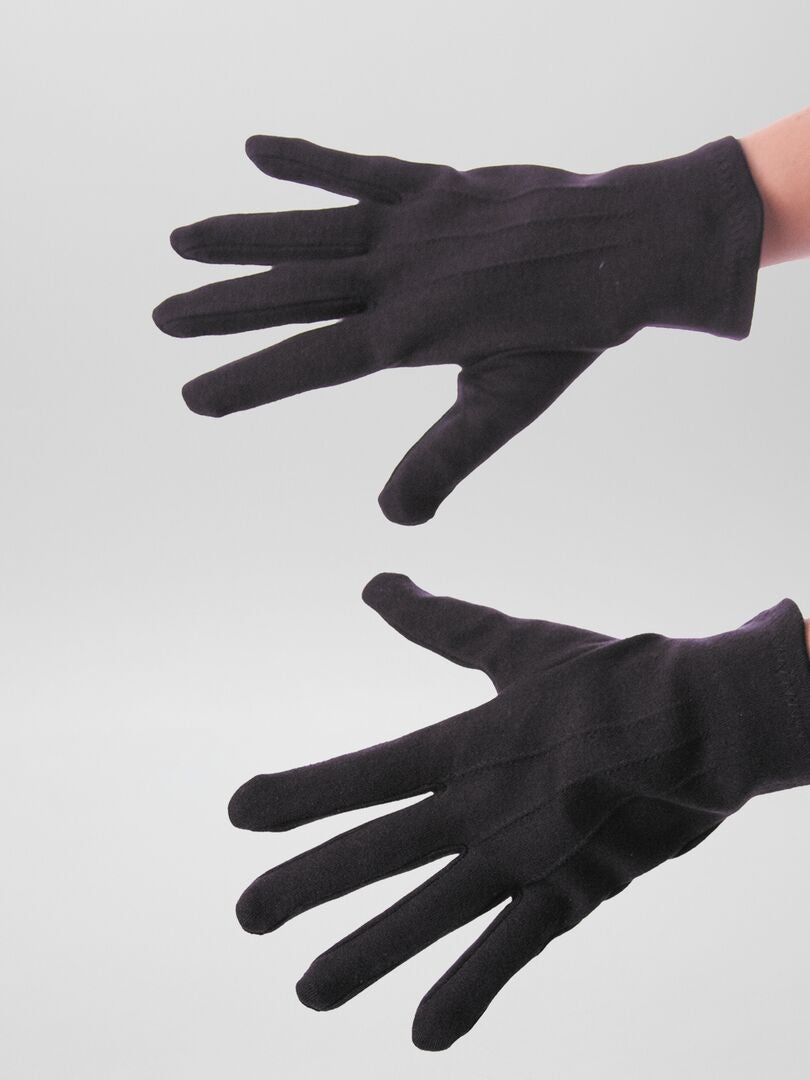 Paire de gants courts noir - Kiabi