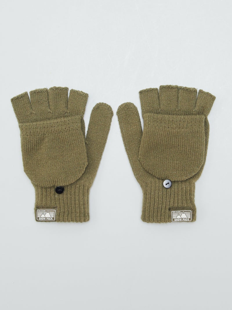 Paire de gants et mitaines Vert - Kiabi