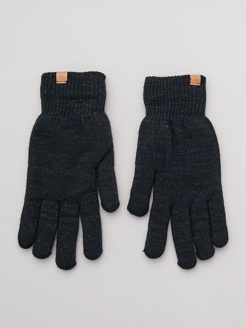 Paire de gants en laine - gris chiné - Kiabi - 4.00€