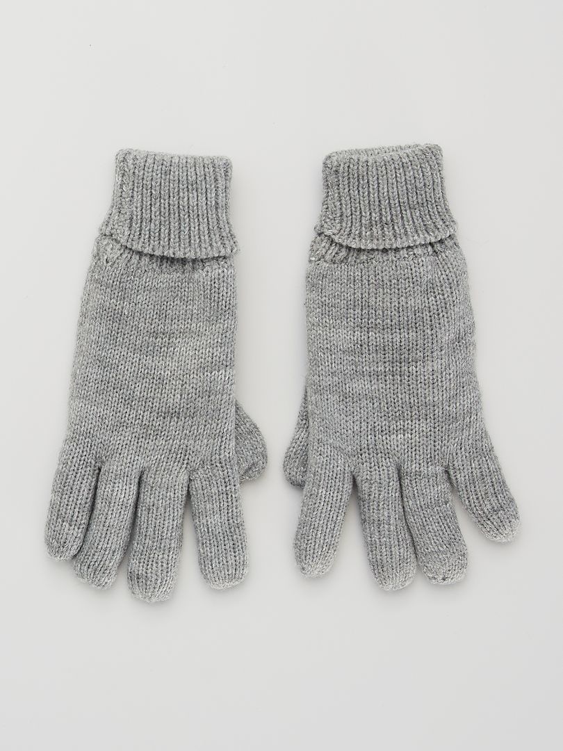 Paire de gants gris - Kiabi