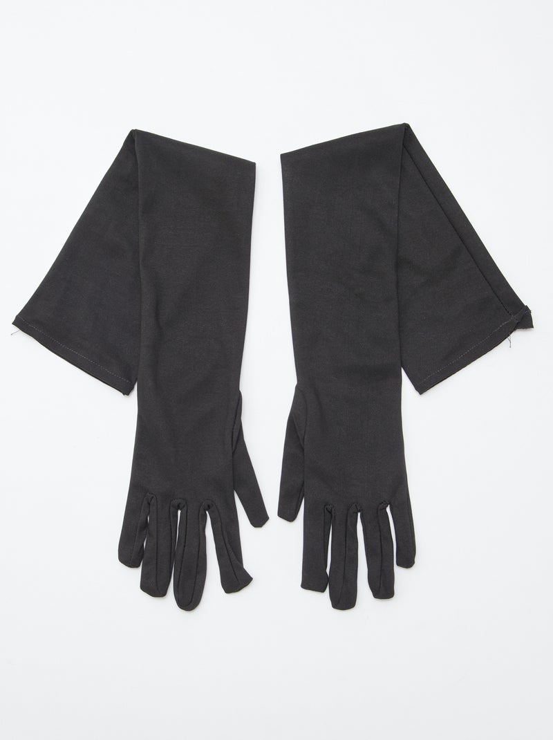 Paire de gants longs noir - Kiabi