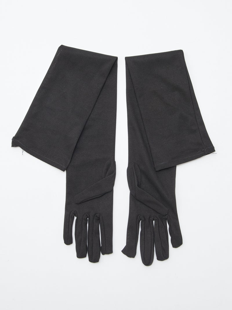 Paire de gants longs noir - Kiabi