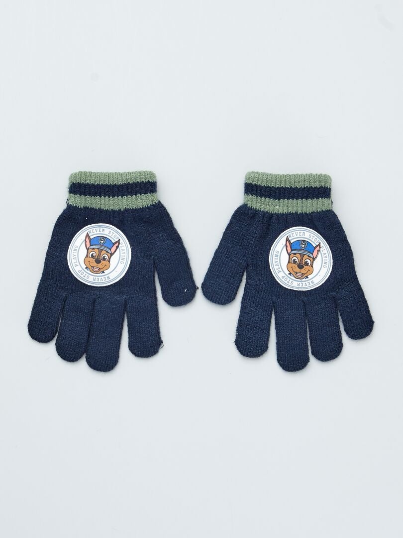 Ensemble Snood + gants + bonnet 'Pat' Patrouille' - bleu - Kiabi - 13.00€
