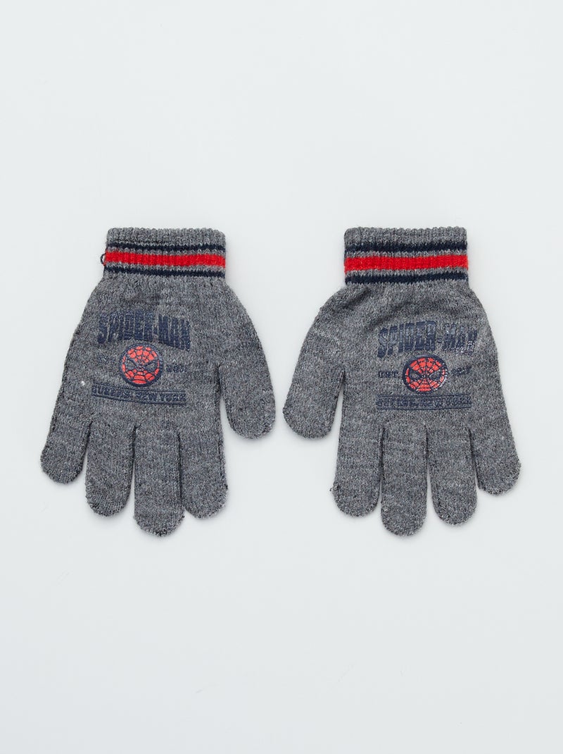 Paire de gants 'Spider-Man' gris - Kiabi