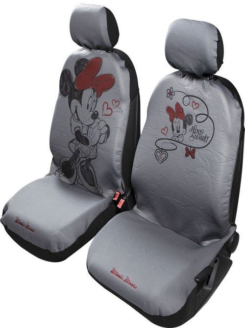 Paire de housses de siège avant - Minnie Mouse - universelles - Kiabi