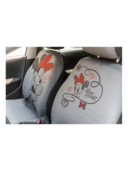 Paire de housses de siège avant - Minnie Mouse - universelles - Kiabi