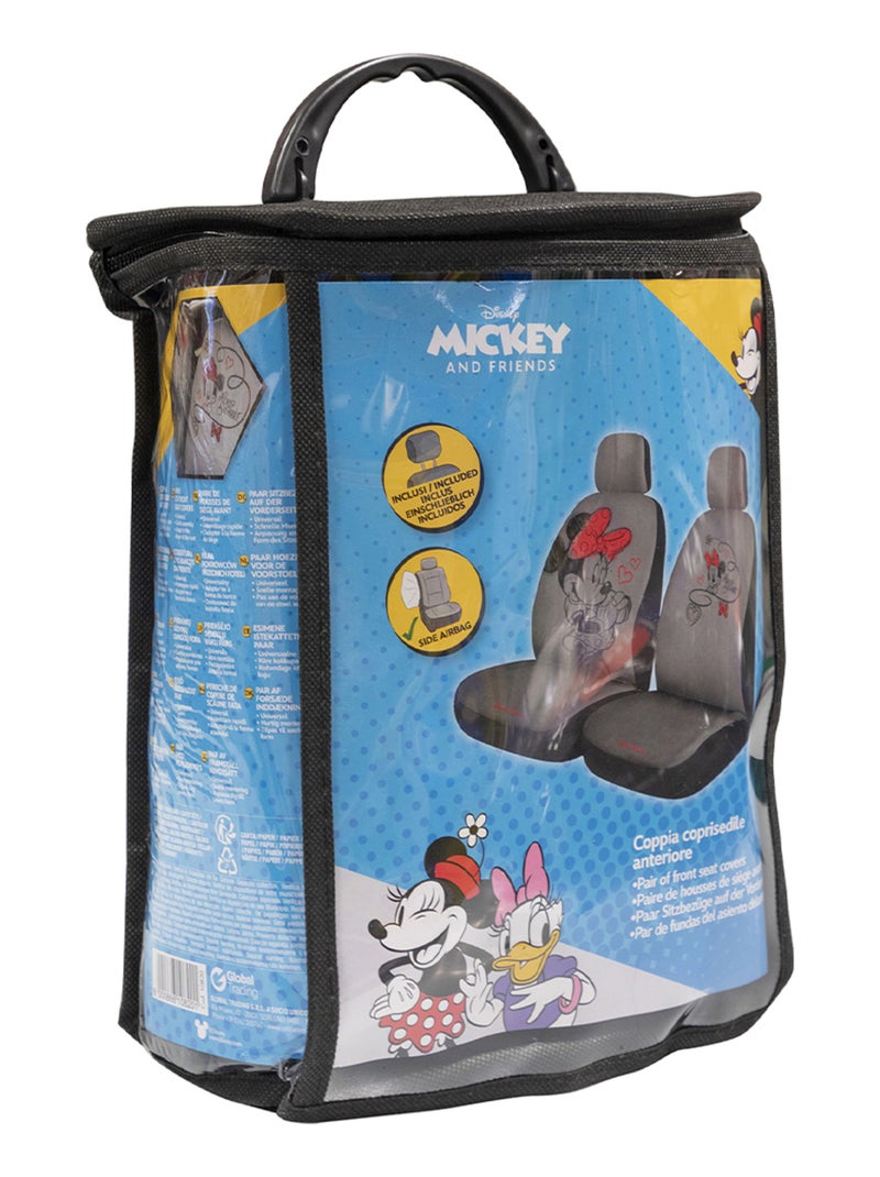 Paire de housses de siège avant - Minnie Mouse - universelles Rouge - Kiabi
