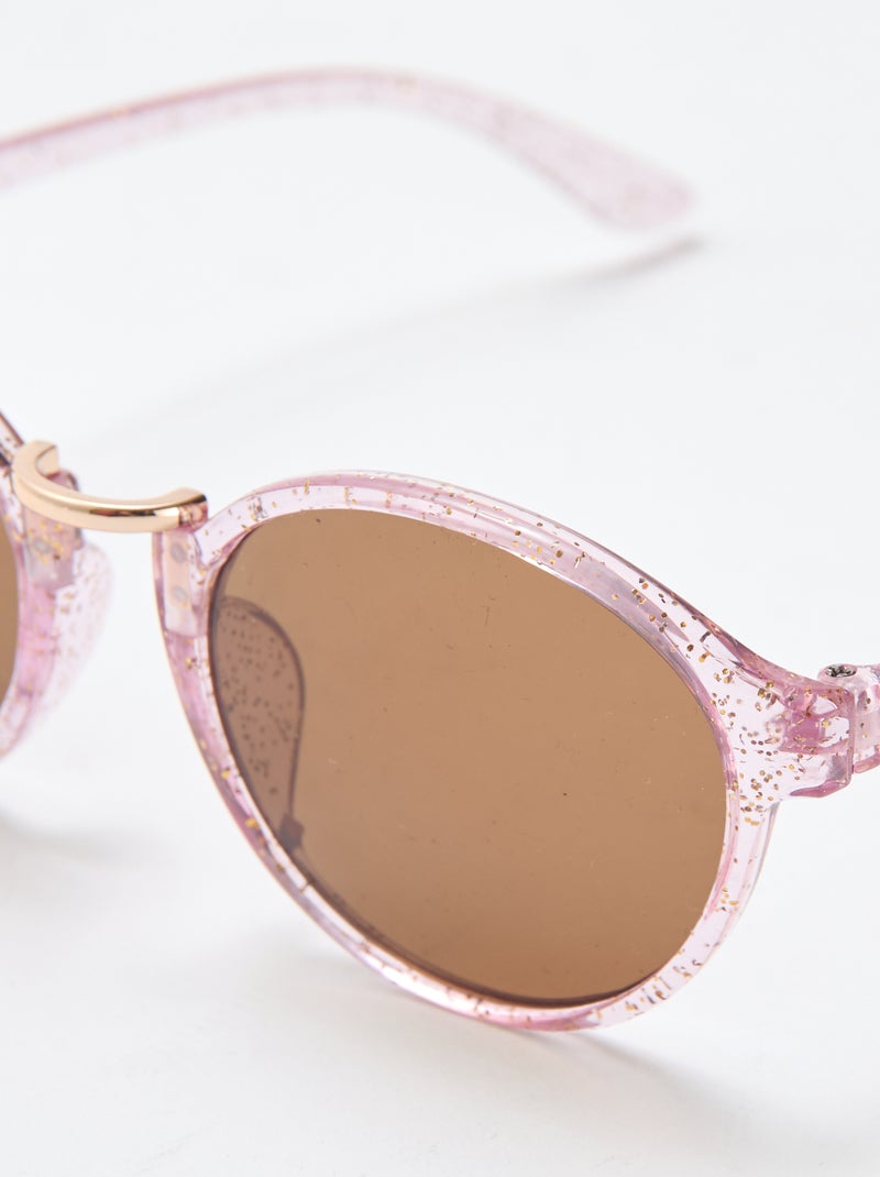 Paire de lunettes de soleil à paillettes Violet - Kiabi