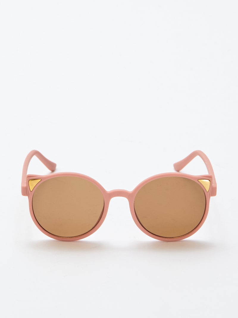 Paire de lunettes de soleil fantaisies Rose - Kiabi