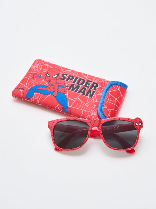 Paire de lunettes de soleil 'Marvel' 'Spiderman' animée + pochette - Kiabi