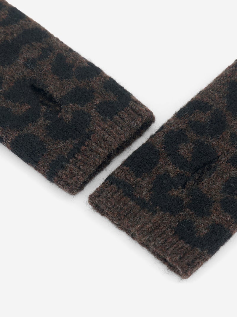 Paire de mitaines sans doigts Marron - Kiabi