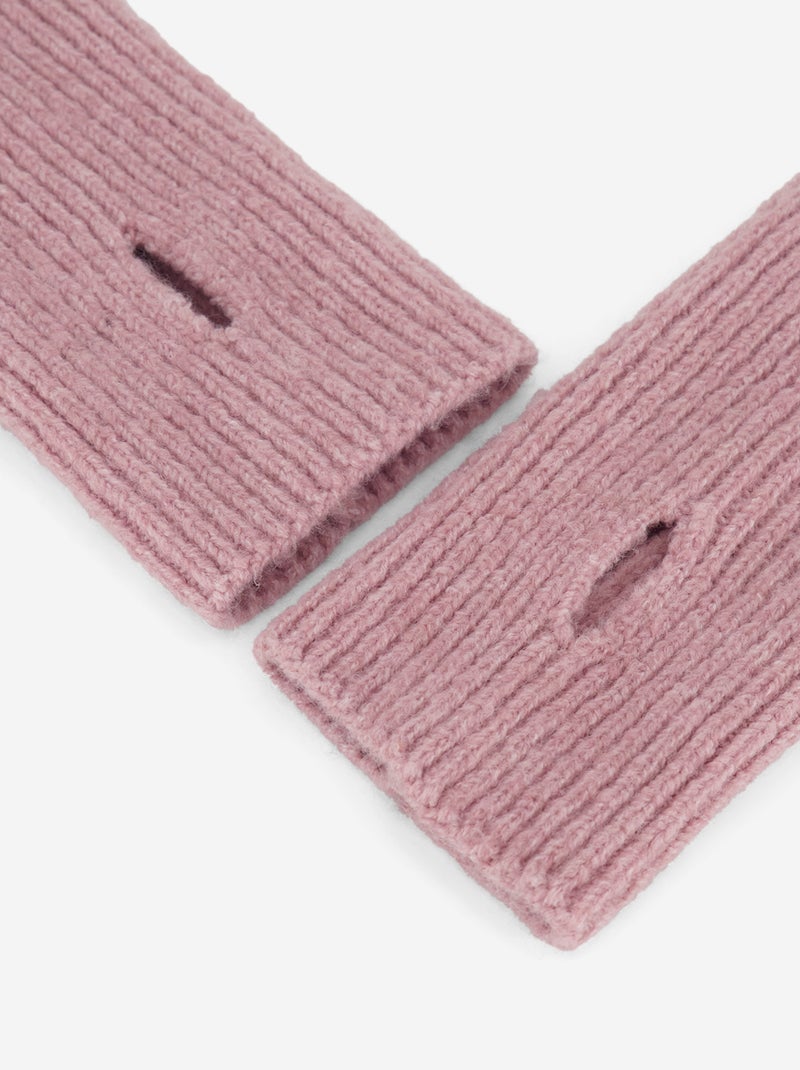 Paire de mitaines sans doigts Rose - Kiabi