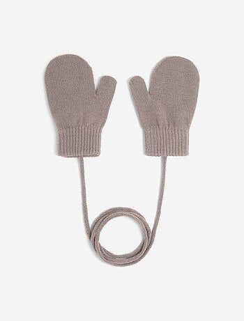 Paire de moufles avec lien