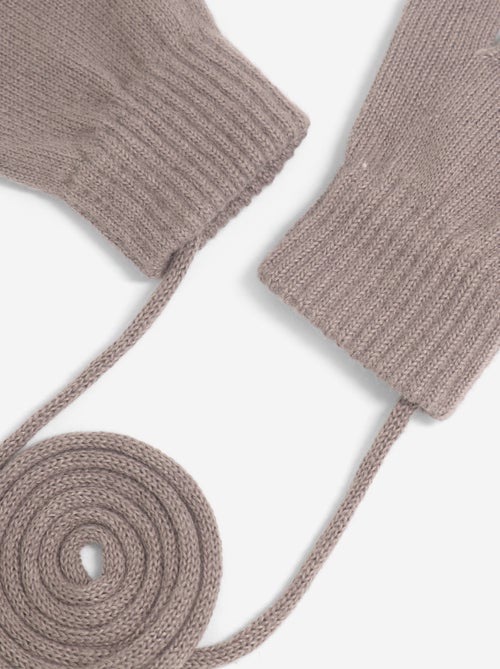 Paire de moufles avec lien - Kiabi Paire de moufles avec lien - Kiabi