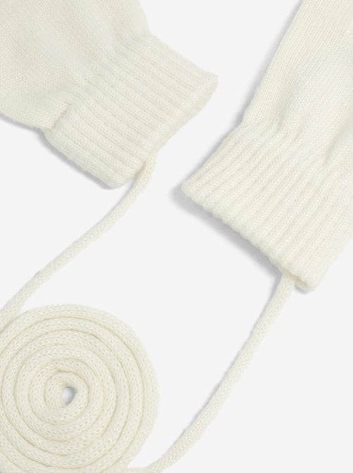 Paire de moufles avec lien - Kiabi Paire de moufles avec lien - Kiabi