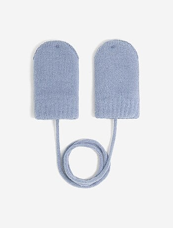 Paire de moufles avec lien