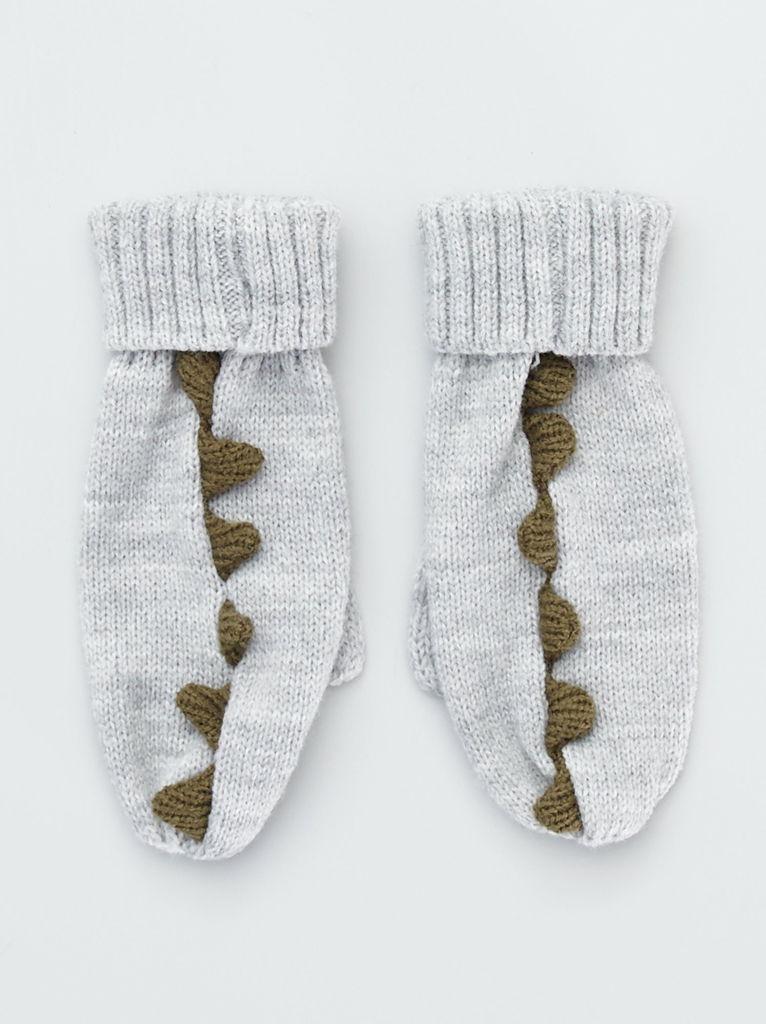 Paire De Moufles D'hiver Sur Cordon Pour Bébé 0-3 Ans – Motif Ours, Tricot Doux Avec Doublure Polaire