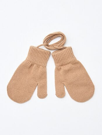 Paire de moufles unie
