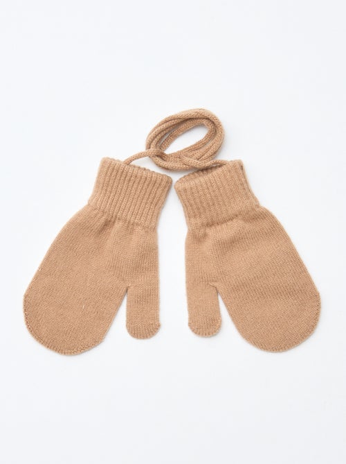 Paire de moufles unie - Kiabi