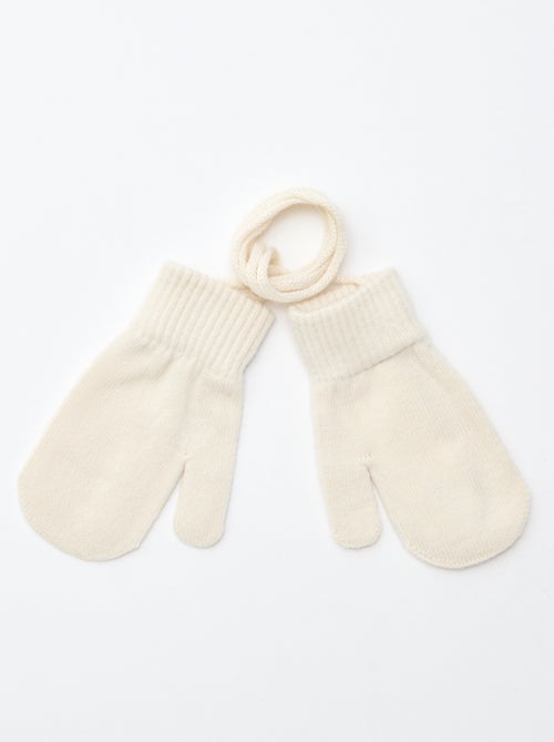 Paire de moufles unie - Kiabi