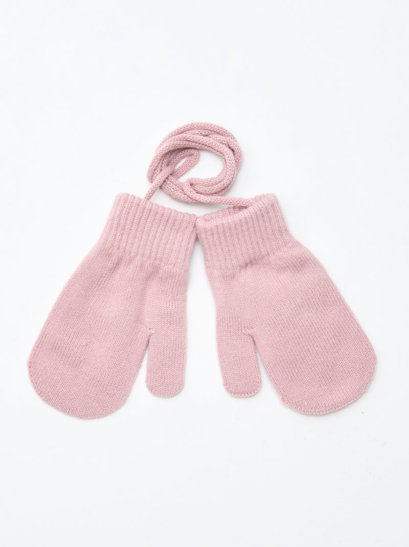 Paire de moufles unie