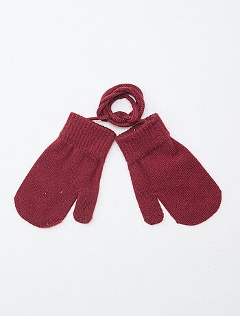 Paire de moufles unie