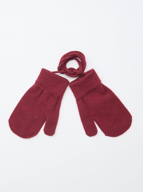 Paire de moufles unie - Kiabi